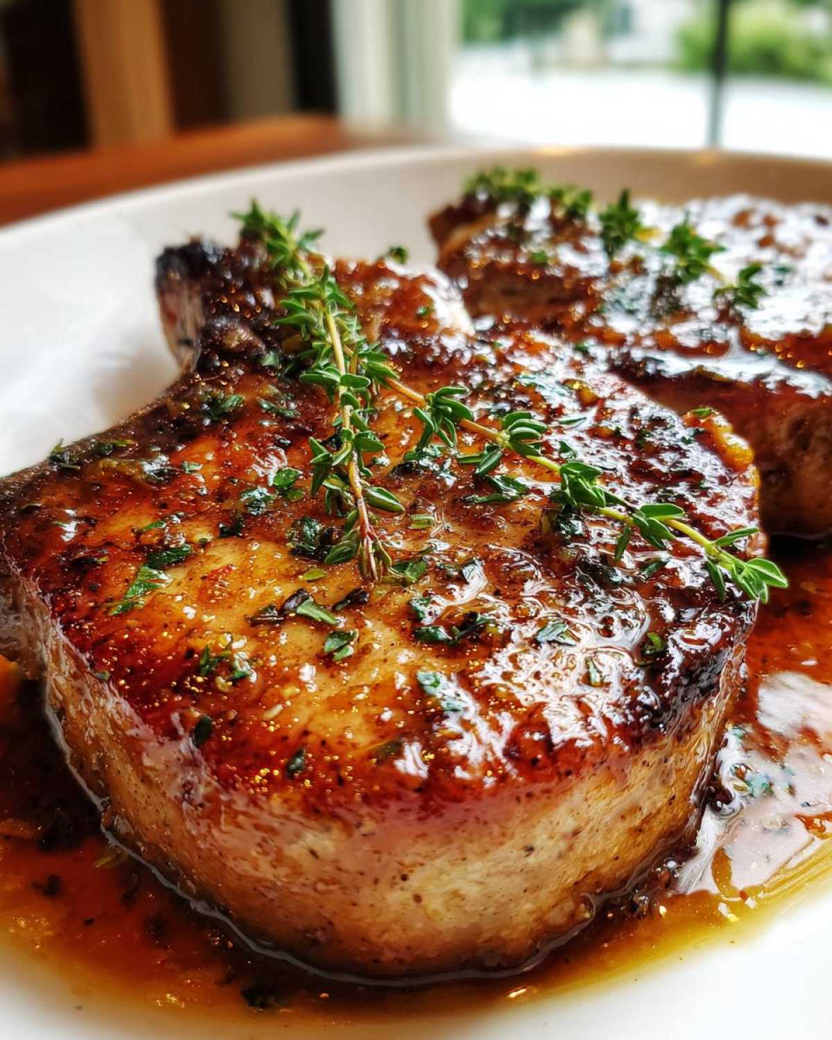 Apple Cider Glazed Pork Chops - detail 1