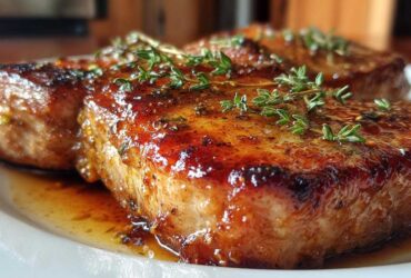 Apple Cider Glazed Pork Chops