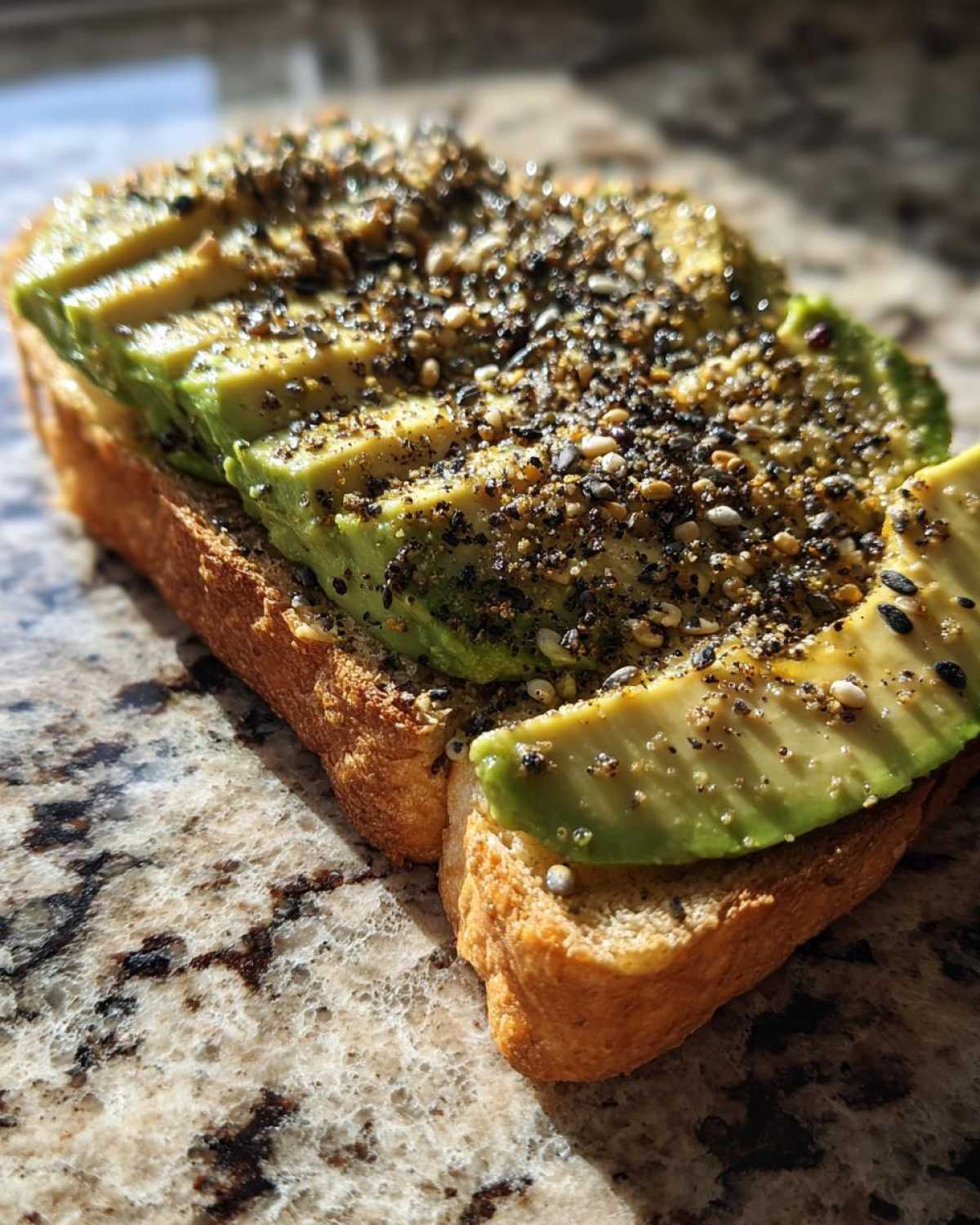 Avocado Toast with Everything Seasoning - detail 2