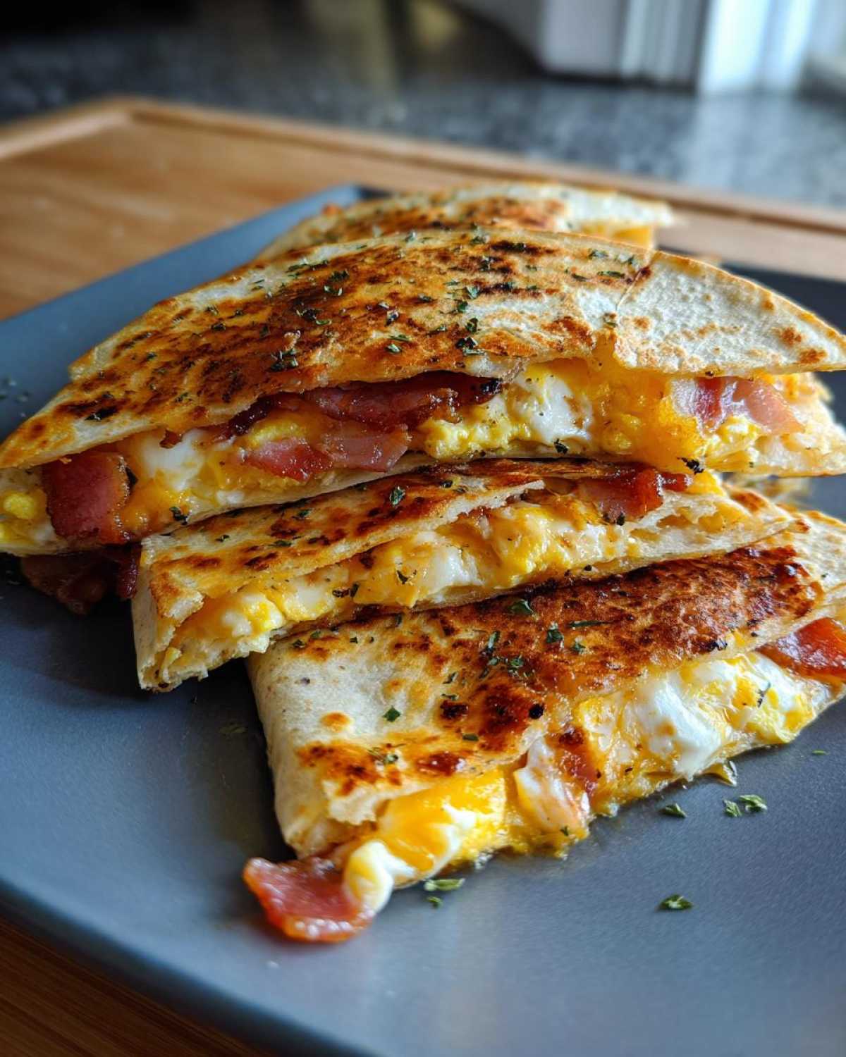 Bacon Egg Quesadillas - detail 1