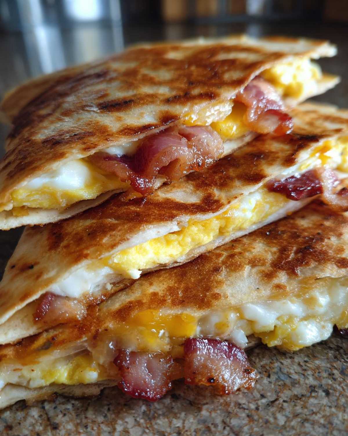 Bacon Egg Quesadillas - detail 2