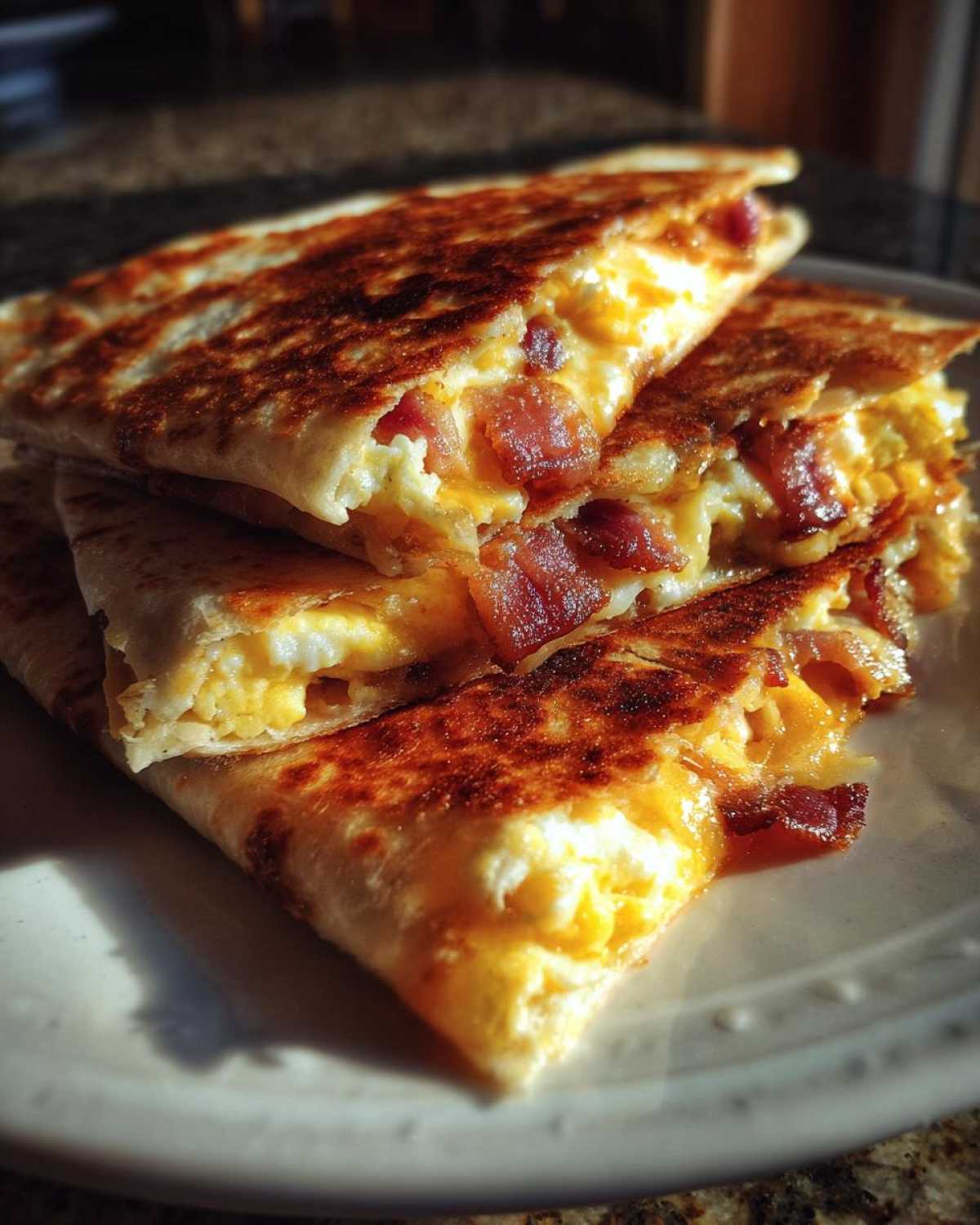 Bacon Egg Quesadillas - detail 3