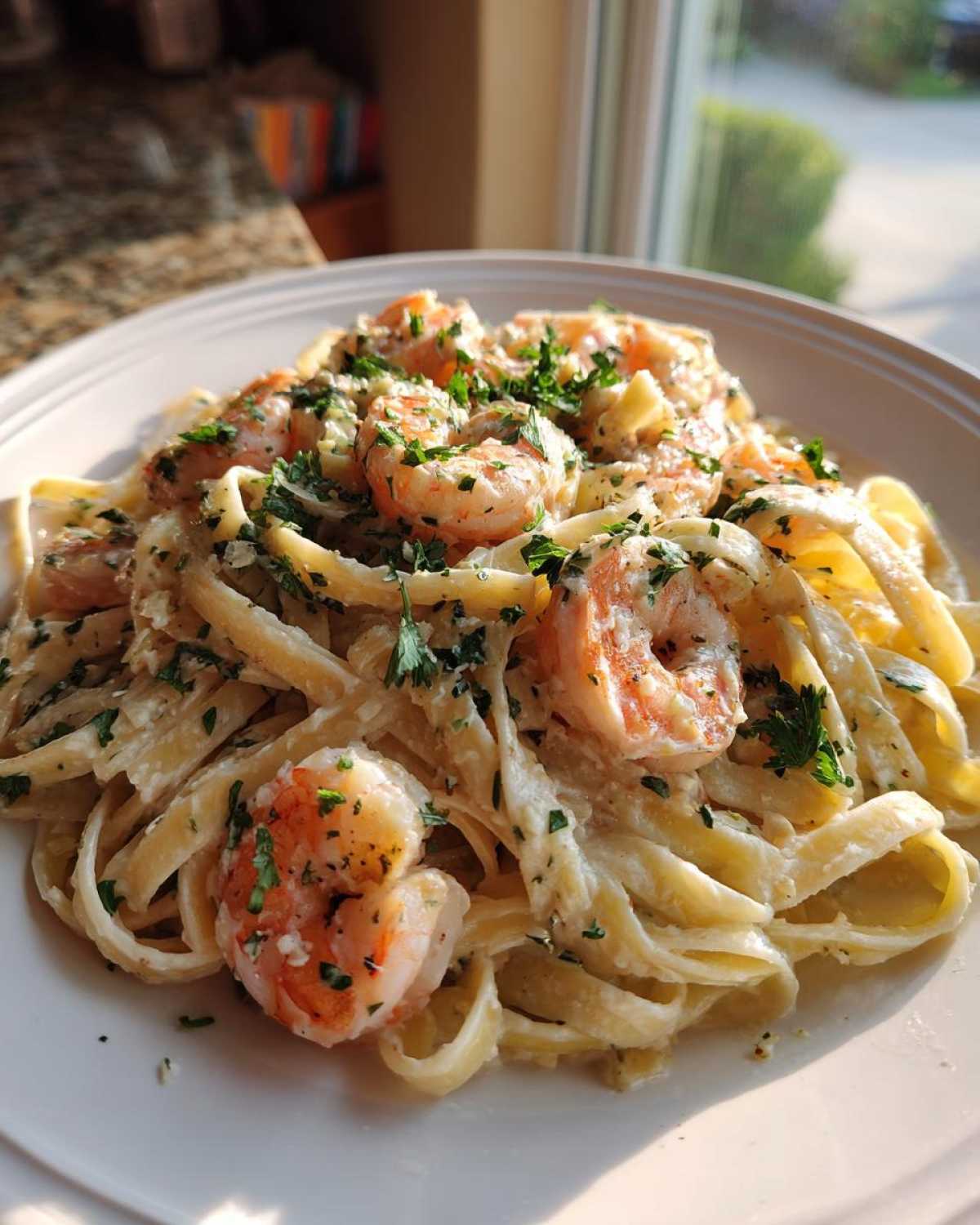 Cajun Shrimp Alfredo Pasta - detail 1