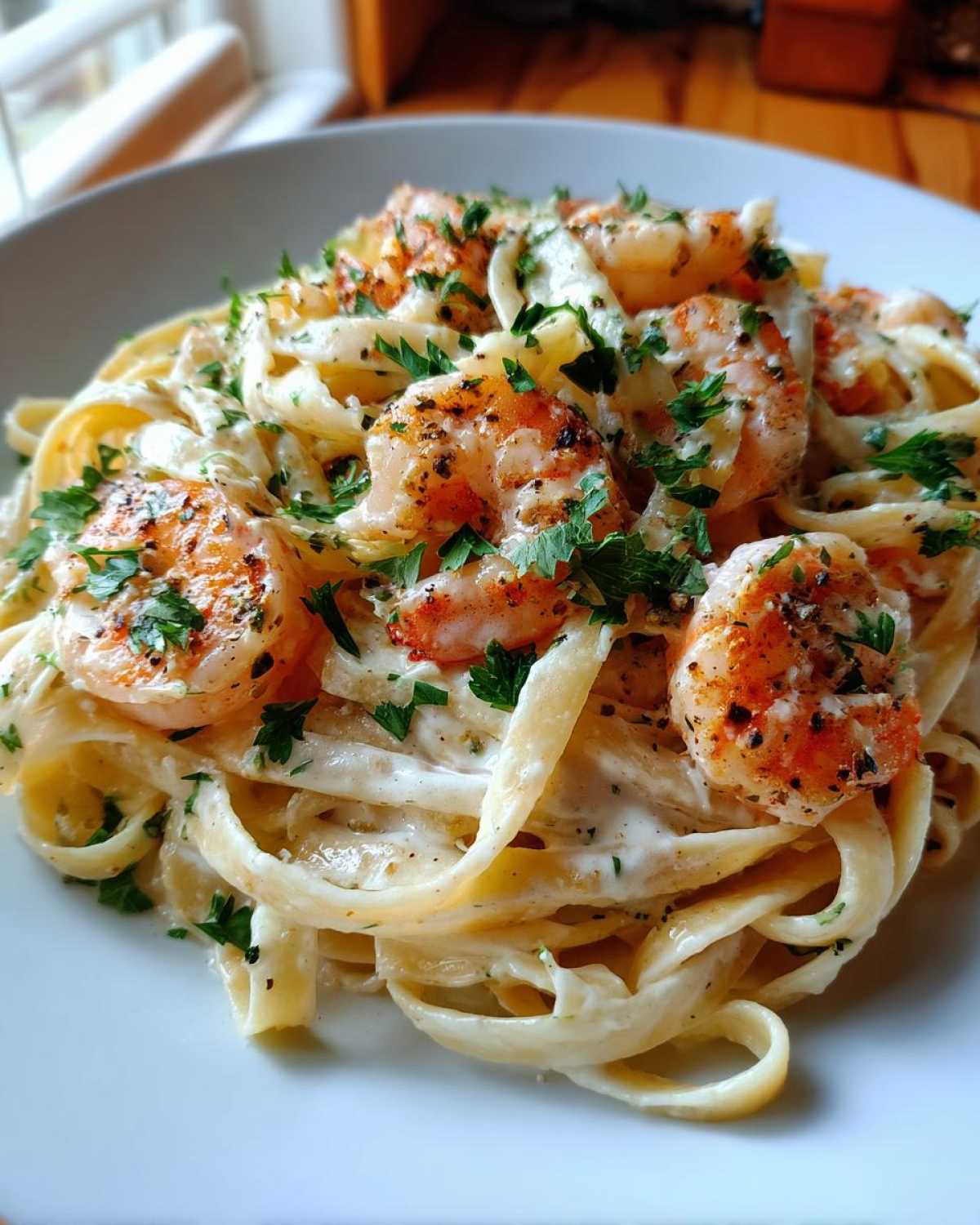Cajun Shrimp Alfredo Pasta - detail 4