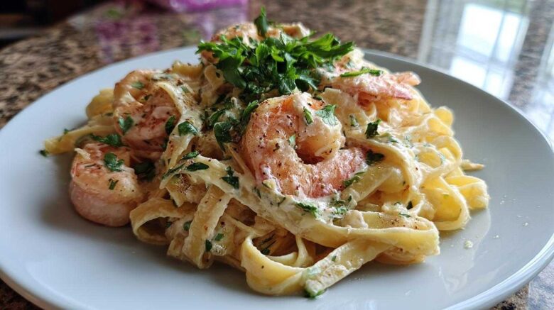 Cajun Shrimp Alfredo Pasta