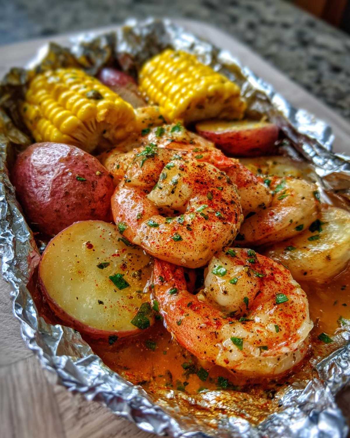 Cajun Shrimp Boil Foil Packets - detail 4