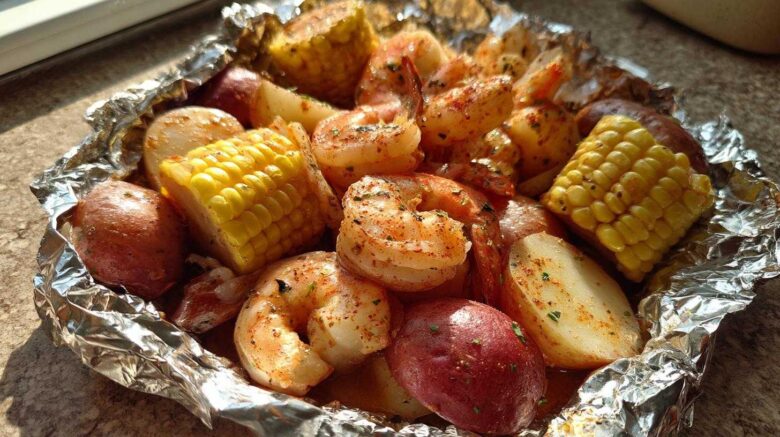 Cajun Shrimp Boil Foil Packets