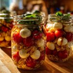 Caprese Pasta Salad Jars