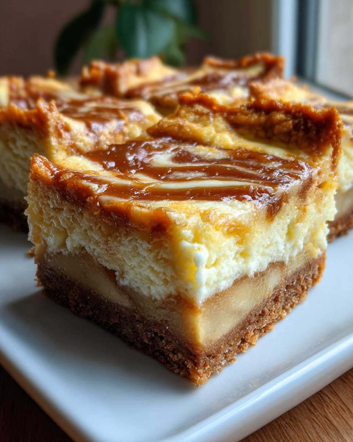 Caramel Apple Cheesecake Bars - detail 1