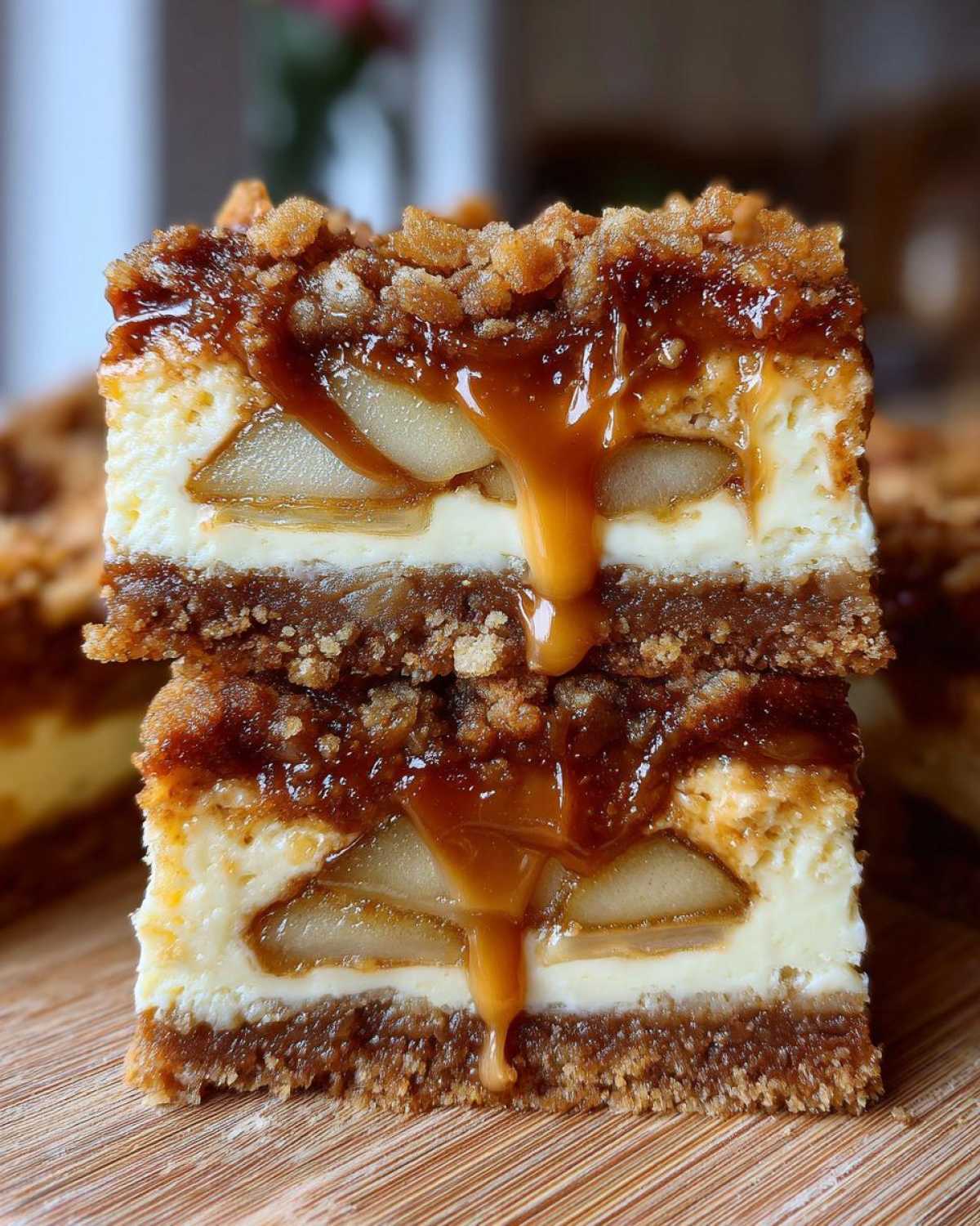 Caramel Apple Cheesecake Bars - detail 3
