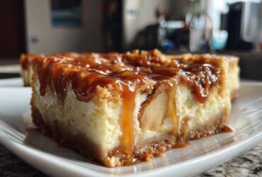 Caramel Apple Cheesecake Bars
