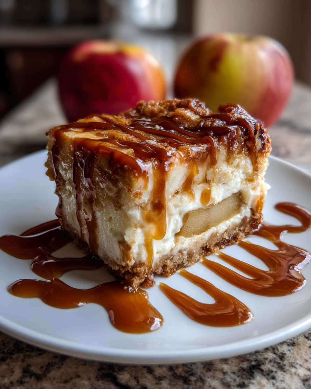 Caramel Apple Cheesecake Bars - detail 4