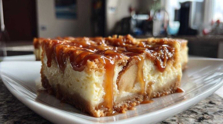 Caramel Apple Cheesecake Bars