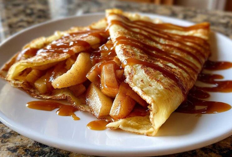 Caramel Apple Crepes