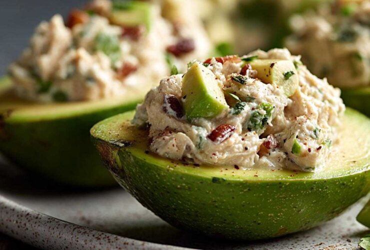 Chicken Salad Stuffed Avocados