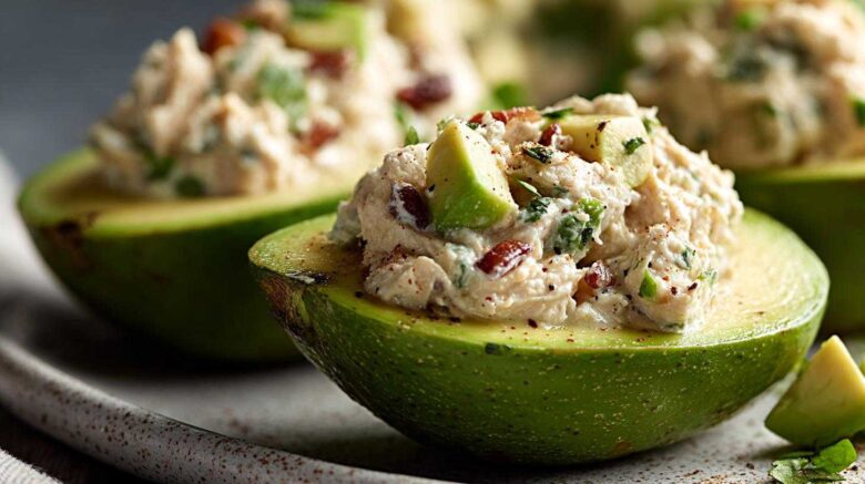 Chicken Salad Stuffed Avocados