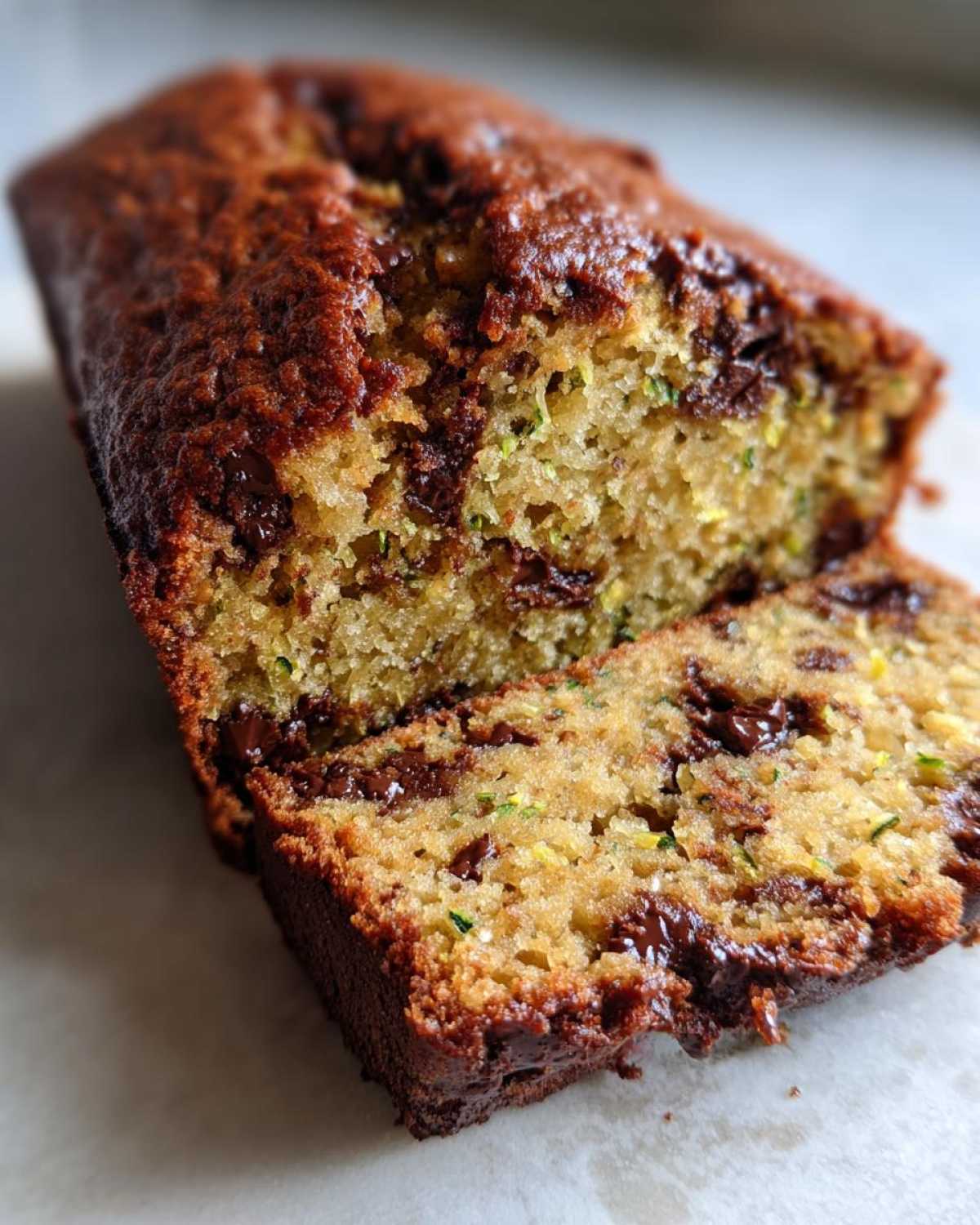 Chocolate Chip Zucchini Bread - detail 2