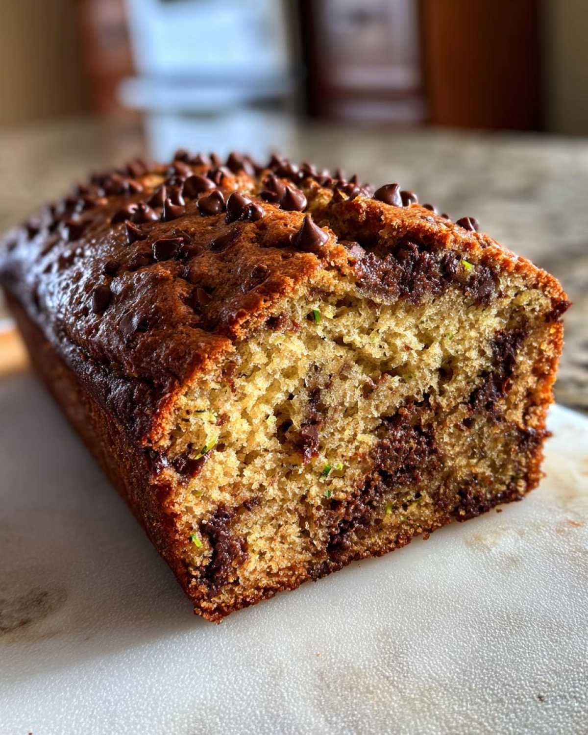 Chocolate Chip Zucchini Bread - detail 3