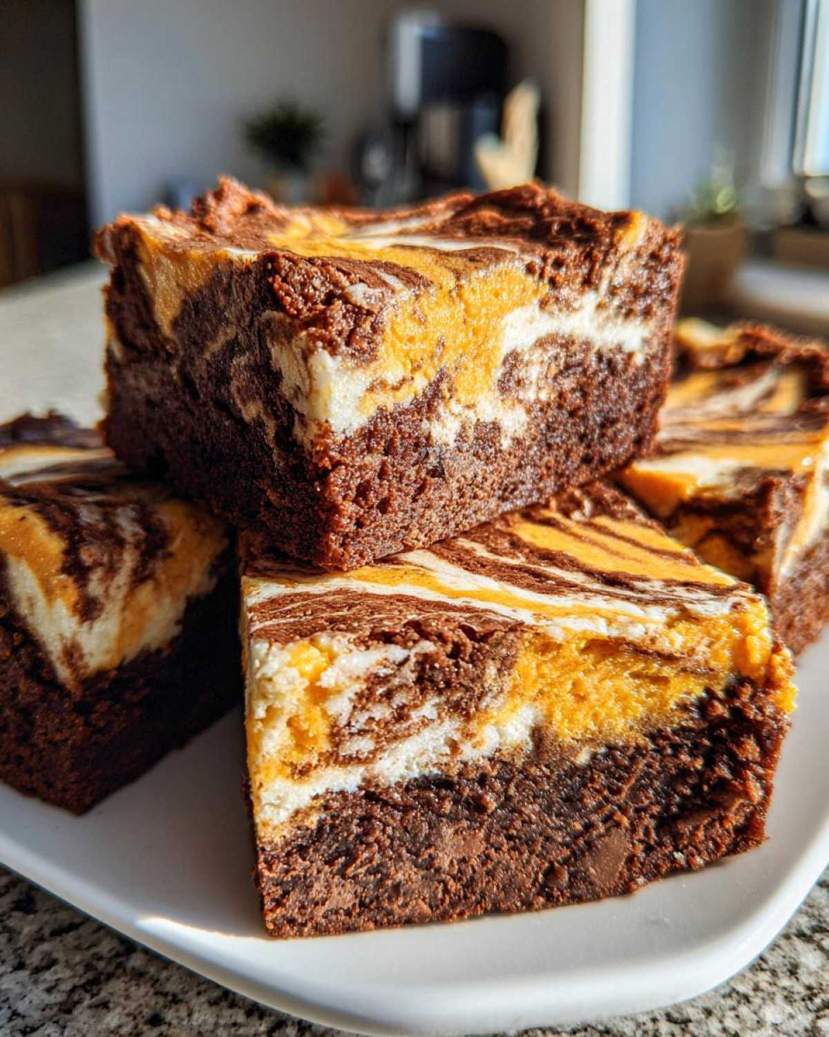 Chocolate Pumpkin Swirl Brownies - detail 1