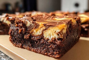 Chocolate Pumpkin Swirl Brownies