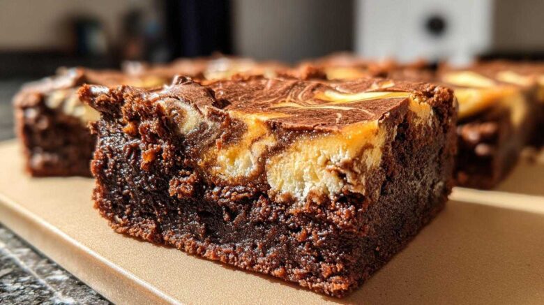 Chocolate Pumpkin Swirl Brownies