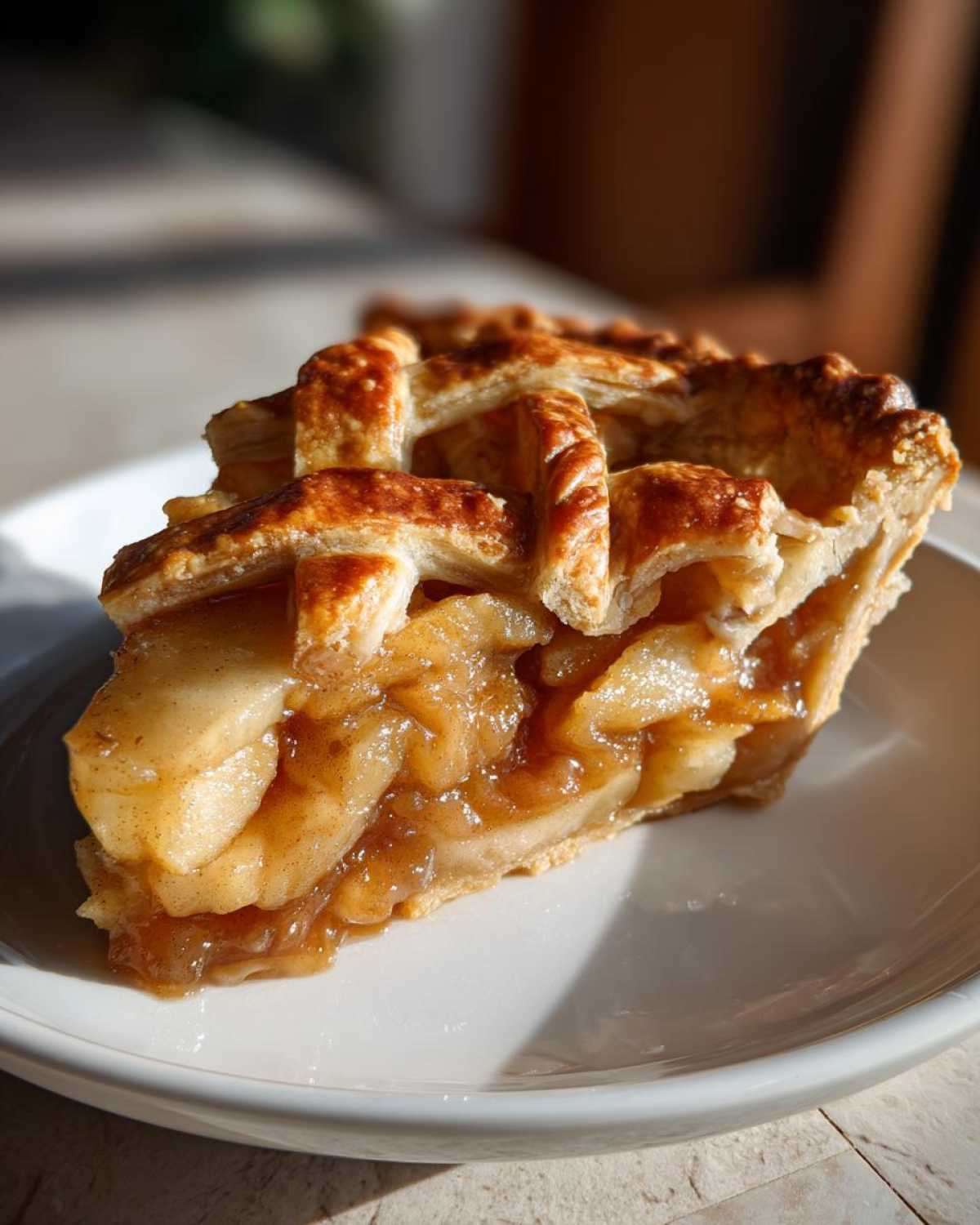 Classic Apple Pie with Decorative Crust - detail 1