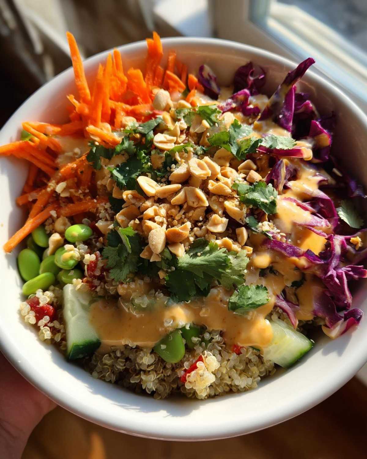 Crunchy Thai Peanut Salad Bowl - detail 2
