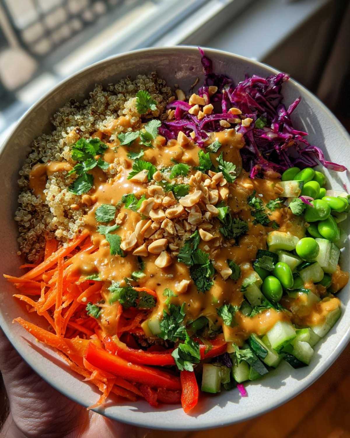 Crunchy Thai Peanut Salad Bowl - detail 4