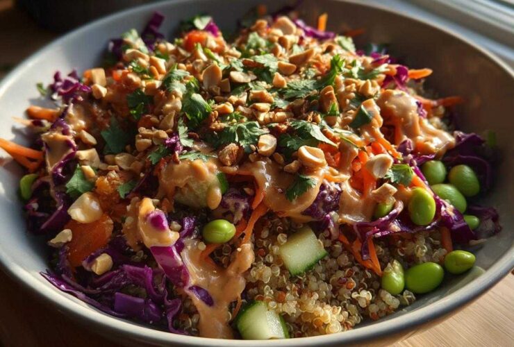 Crunchy Thai Peanut Salad Bowl
