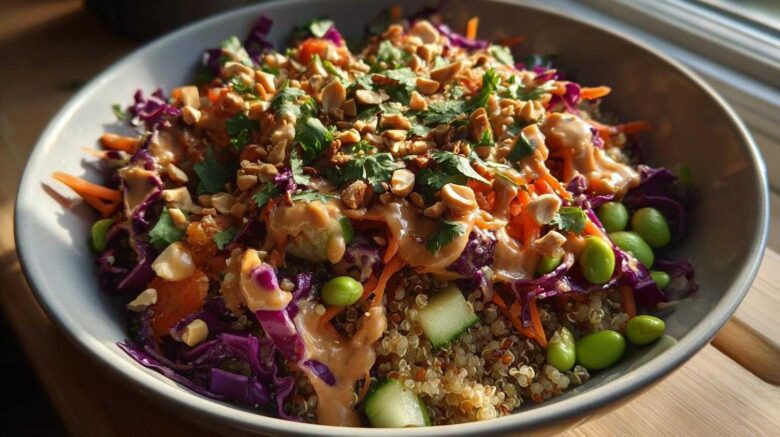 Crunchy Thai Peanut Salad Bowl