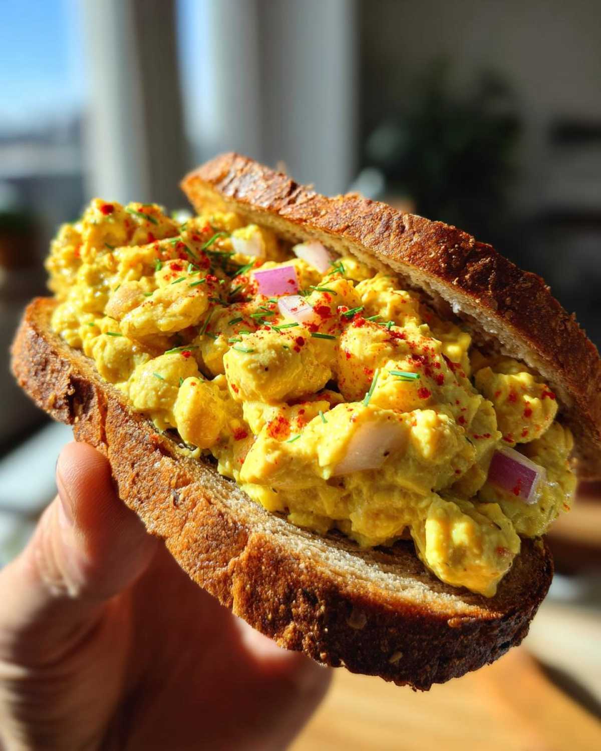 Curried Chickpea Salad Sandwich - detail 1