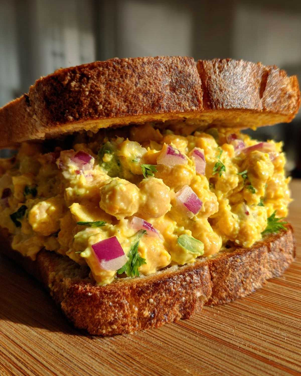 Curried Chickpea Salad Sandwich - detail 2