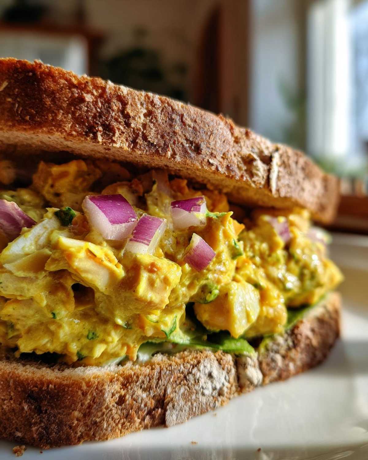 Curried Chickpea Salad Sandwich - detail 3