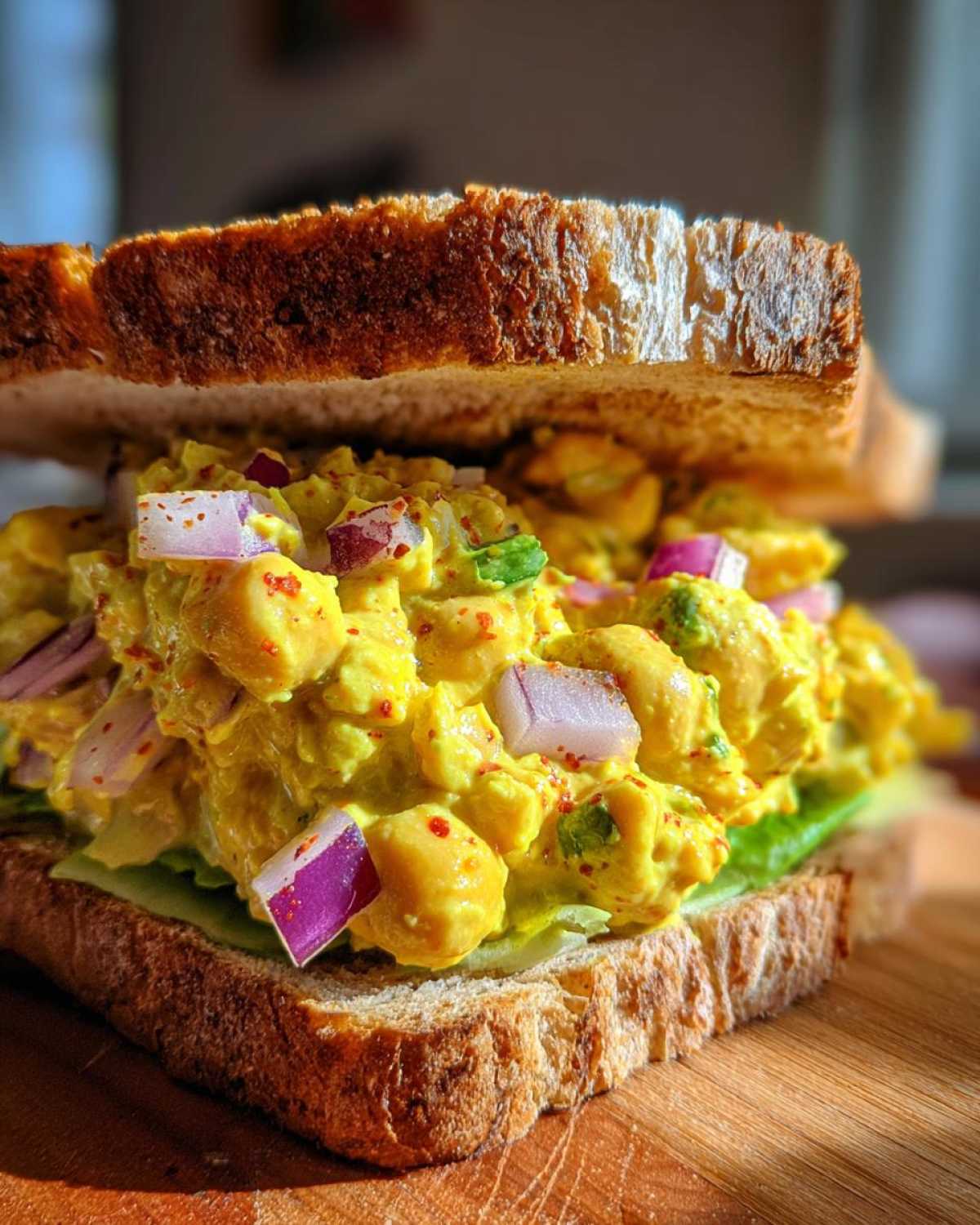 Curried Chickpea Salad Sandwich - detail 4
