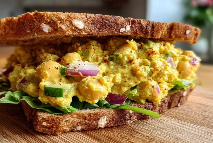 Curried Chickpea Salad Sandwich