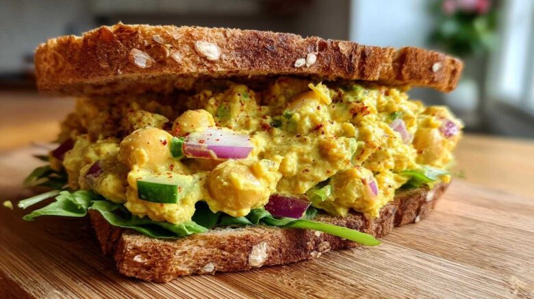 Curried Chickpea Salad Sandwich