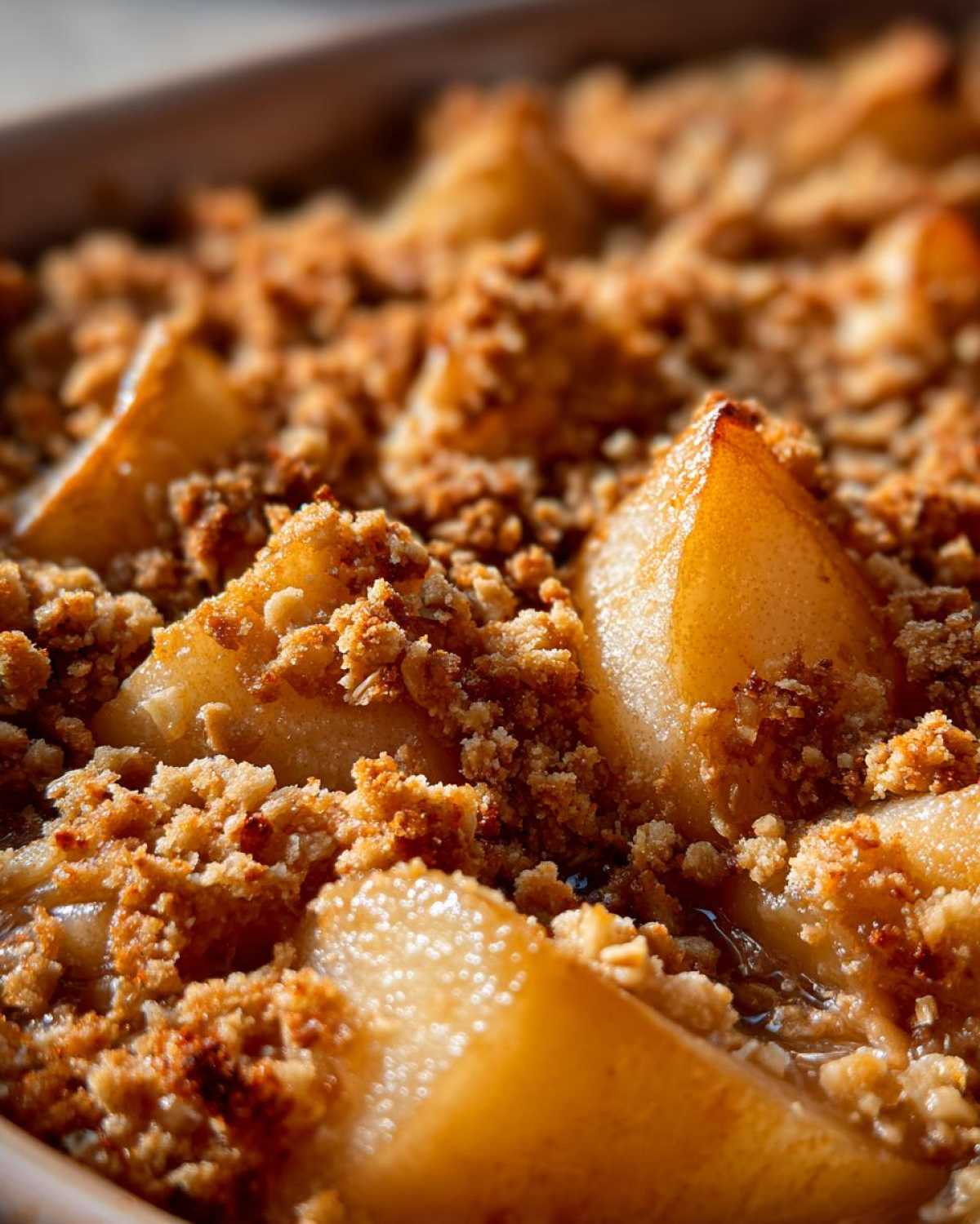 Easy Pear Crisp with Oat Topping - detail 2