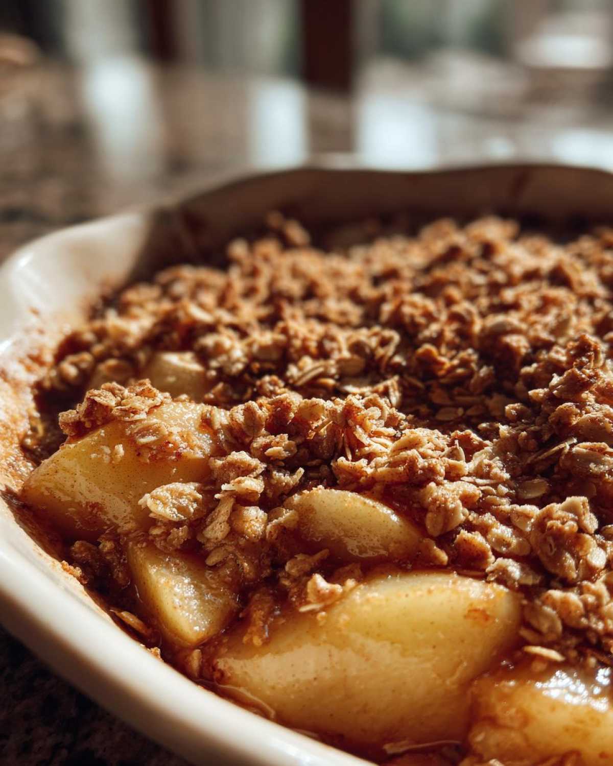 Easy Pear Crisp with Oat Topping - detail 3