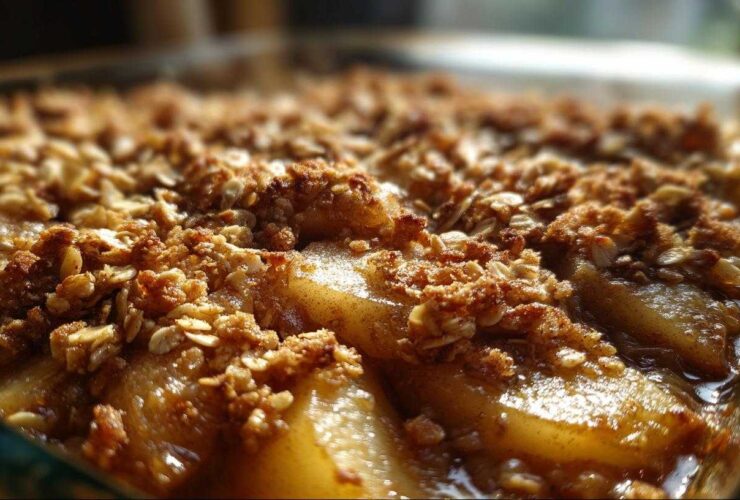 Easy Pear Crisp with Oat Topping