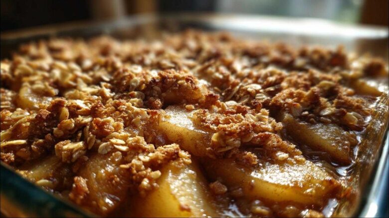 Easy Pear Crisp with Oat Topping