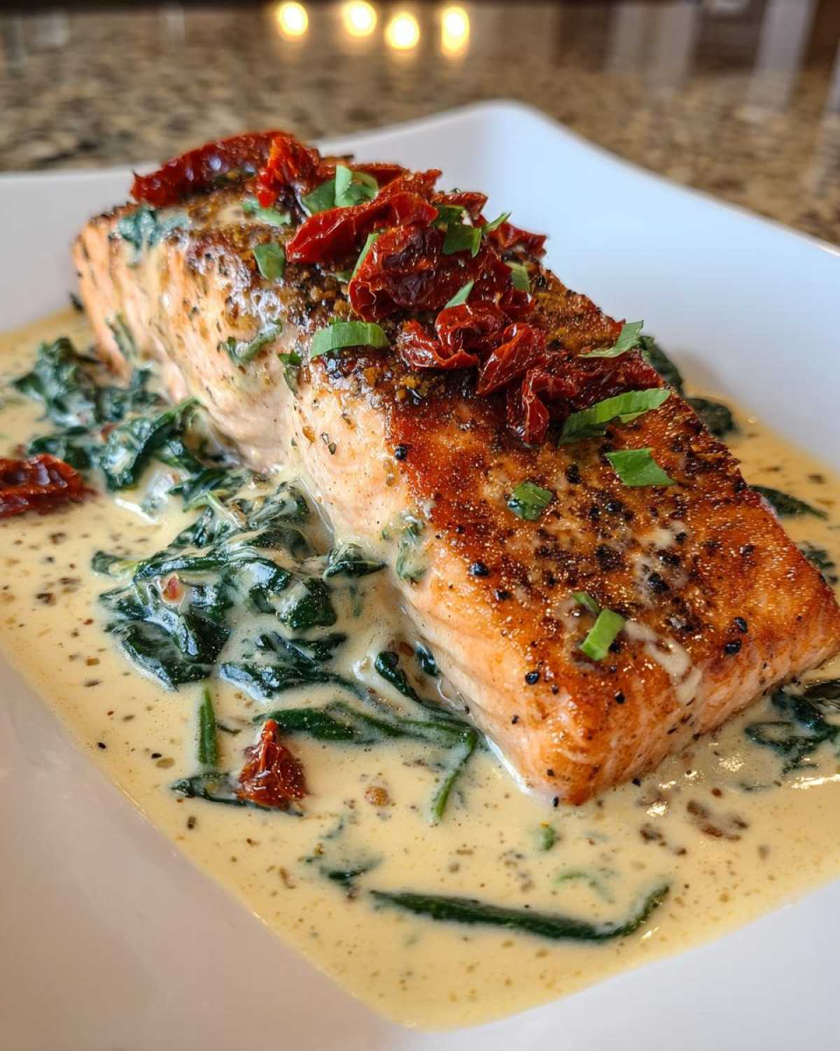 Garlic Tuscan Salmon - detail 1