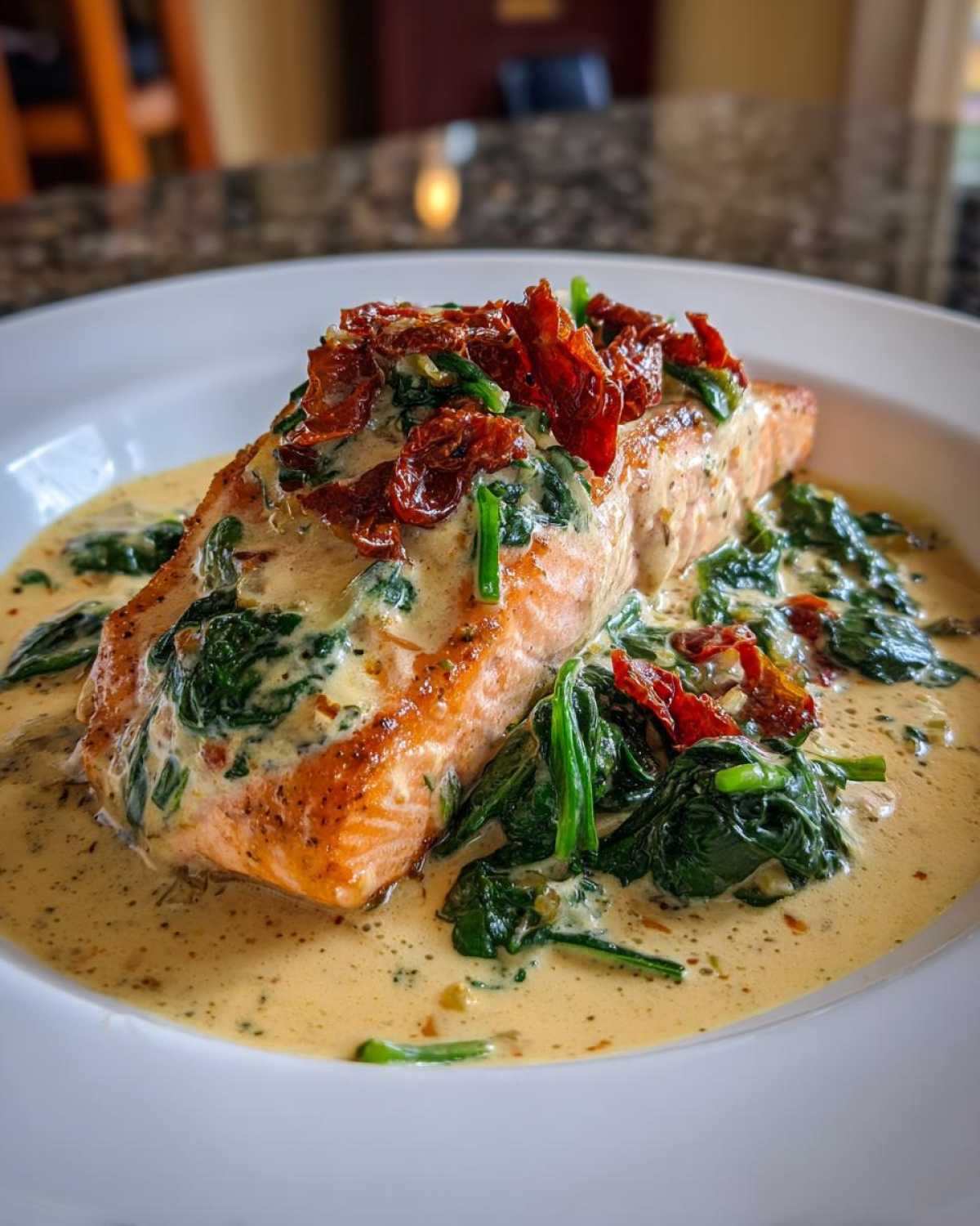 Garlic Tuscan Salmon - detail 2
