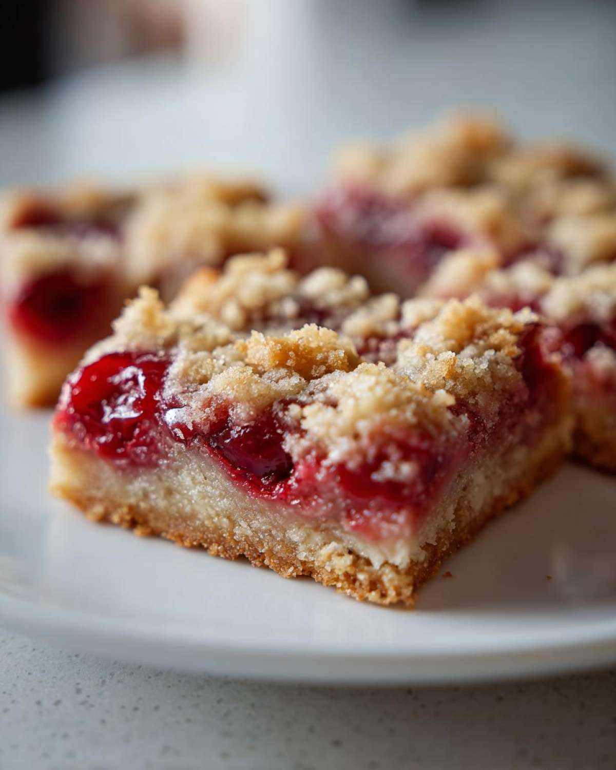 Glazed Cherry Pie Bars - detail 1