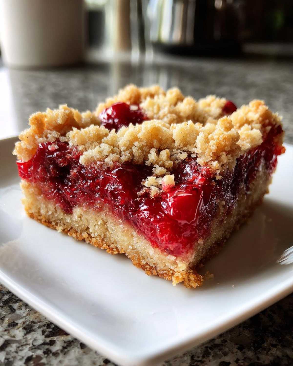 Glazed Cherry Pie Bars - detail 3