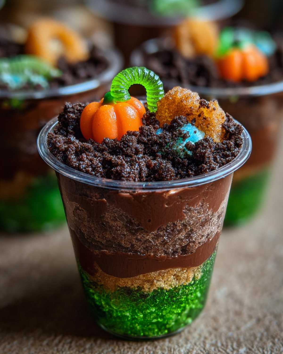 Graveyard Pudding Cups - detail 1