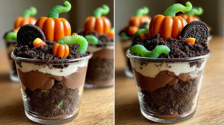 Graveyard Pudding Cups