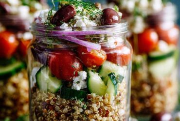 Greek Quinoa Salad Jars