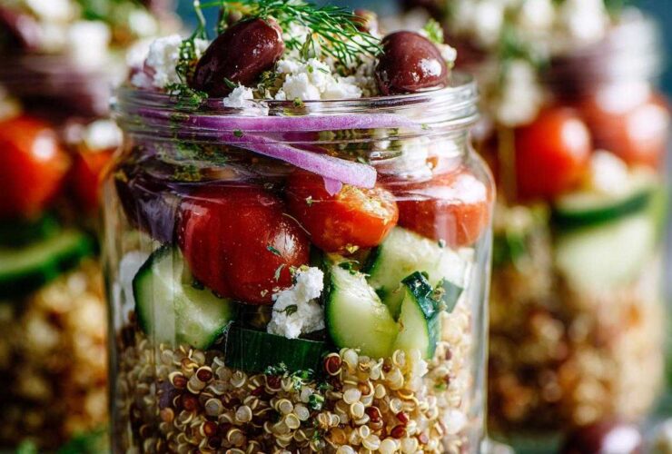 Greek Quinoa Salad Jars