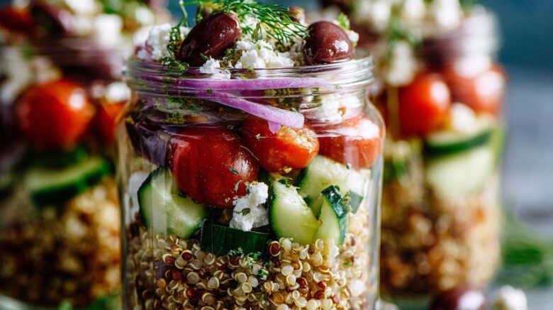 Greek Quinoa Salad Jars