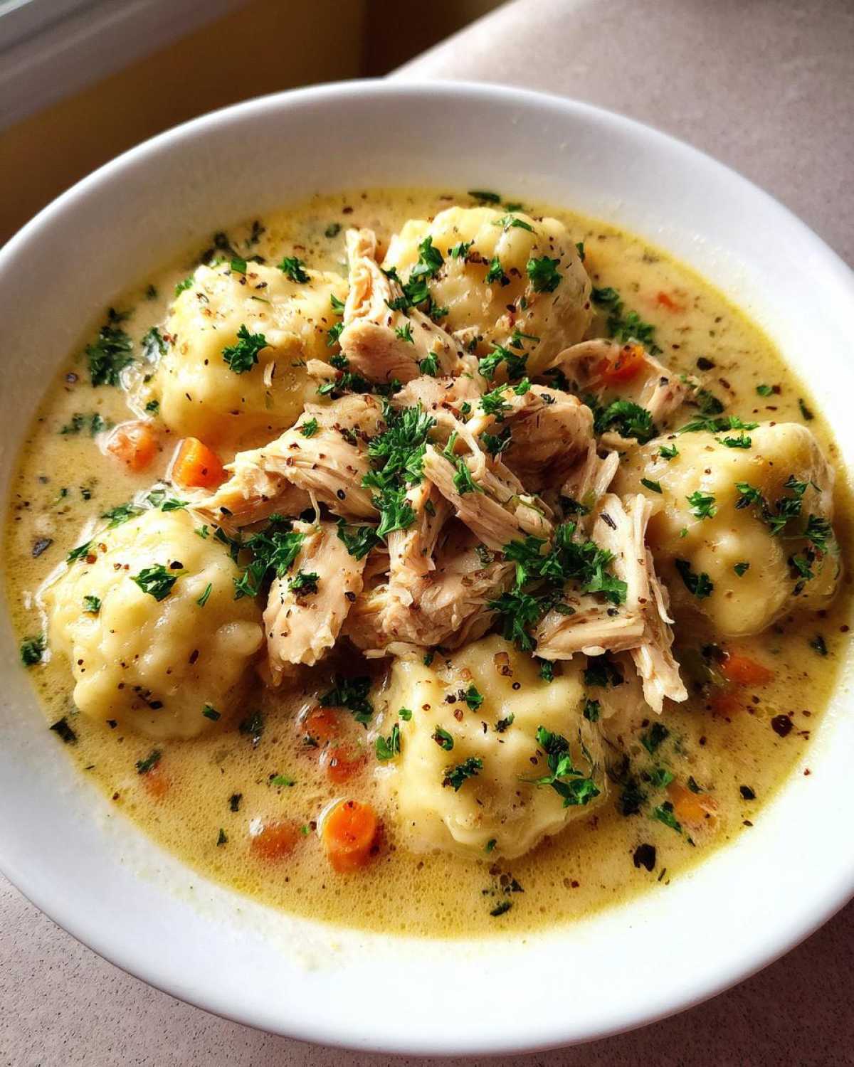 Instant Pot Chicken and Dumplings - detail 2